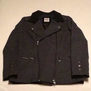 Vans wool blend zippered Moto jacket. Size M